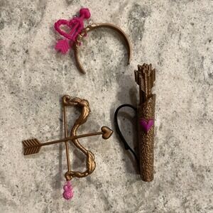 Ever After High Doll C.A. Cupid 1st Chapter Gold Archery Bow Quiver Headband
